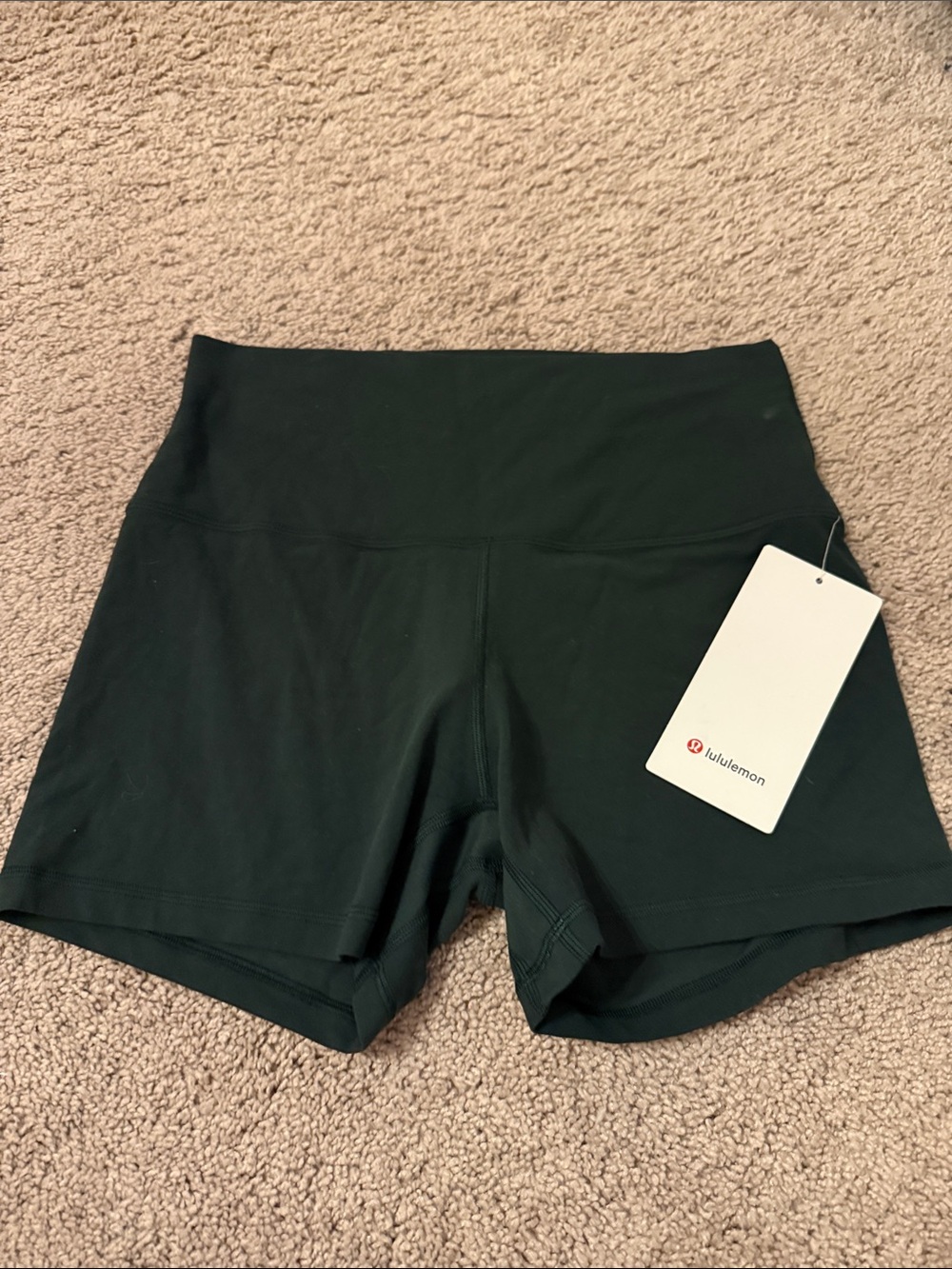 lululemon athletica Dark Green High-Rise Athletic Shorts